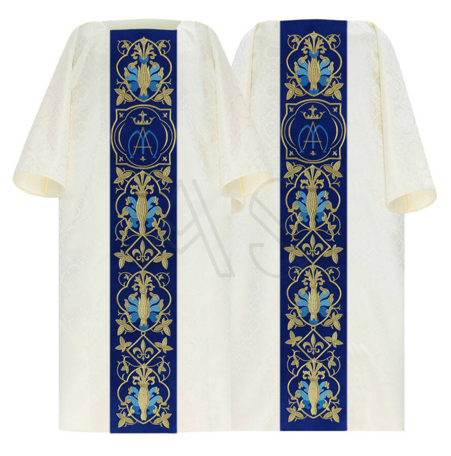 Dalmática gótica mariana D872-ABN25