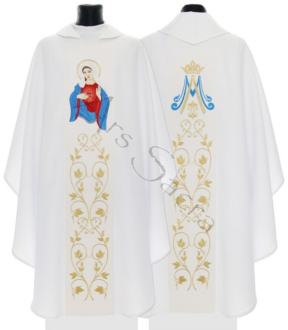 Chasuble gothique "Heart of Mary" 734-B