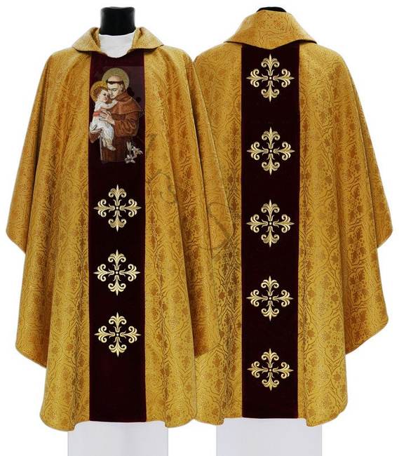 Gothic Chasuble "Saint Anthony of Padua" 417-AF25