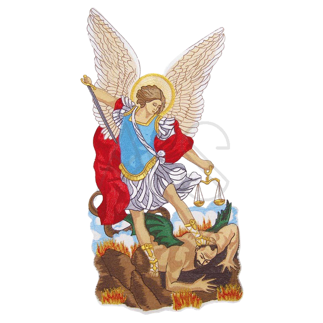 Embroidered Applique "Saint Archangol Michael"